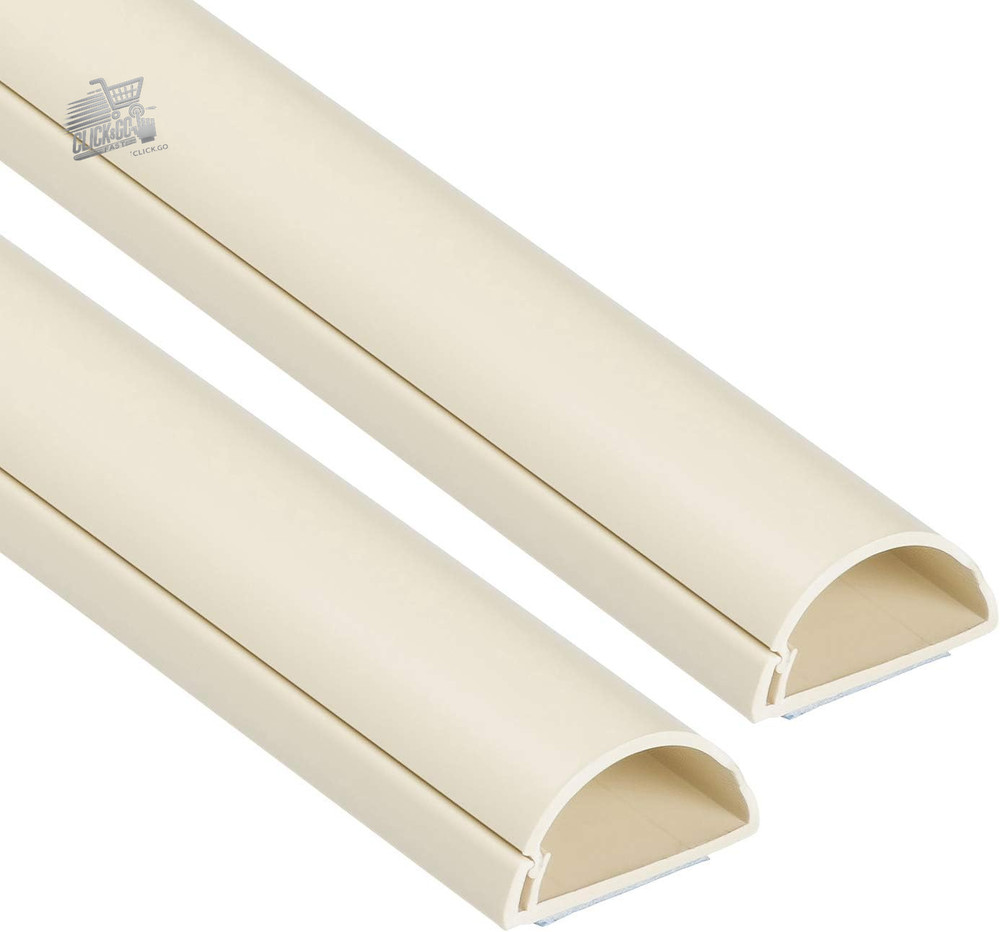 Canalina Passacavi TV Magnolia 2 Metri 2x1m Coprifili Muro Sottile 30x15mm Adesi