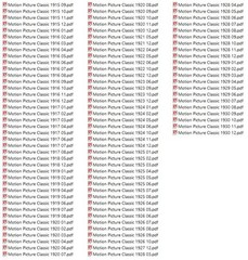 MOTION PICTURE CLASSIC 101 Unique Issues In PDF Format On USB Thumb Drive