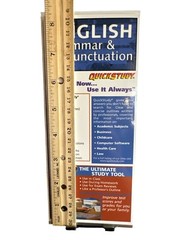 English Grammar & Punctuation Quickstudy Laminated Foldout 8.5 X 3.5 In