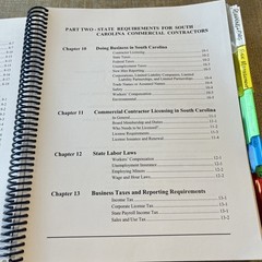 NASCLA Business Management & Law For Commercial Contractors South Carolina SC