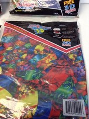 Book Sox Jumbo Cover with 3-D Glasses Set of 5 Designs Vary Retail $5.99 each Z
