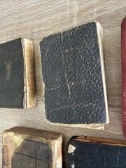 Lot of 7 Antique Vintage Religious Books/Bibles Compact Pocket Size 1800s-1900s