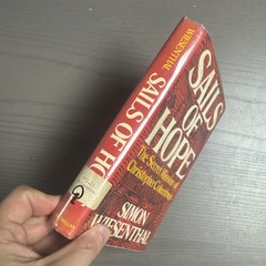 1973 FIRST AMERICAN EDITION SAILS OF HOPE SIMON WIESENTHAL Ex Library Acceptable