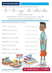 School Zone – Math Basics 5 Workbook – 64 Pages Ages 10 to 11 5th Grade Divis…