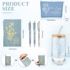 6 Pcs Christian Gift for Women Faith Be Still and Know 16 oz Tumbler Aesthetic