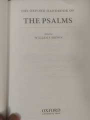The Oxford Handbook of the Psalms by William P. Brown 2014, HC/DJ Ships Fast