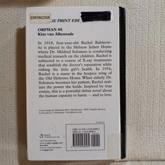 Orphan #8 by Kim Van Alkemade (2016, Large Print Hardcover)