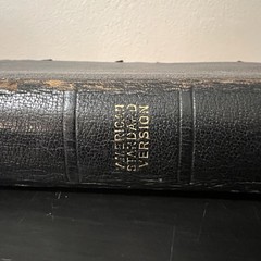 Antique 1929 Holy Bible Teachers Edition Leather Bound Pronouncing Nelson