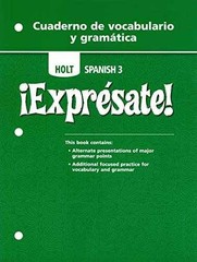 Expresate: Cuaderno da Vocabulario – Paperback, by HOLT RINEHART AND – Very Good
