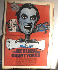 THE MONSTER TIMES #16 (1972) Horror SF Fantasy newspaper (w/poster) VG+/FINE-