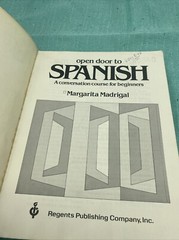 Open Door to Spanish: Bk 1 – Paperback By Madrigal, Margarita – GOOD