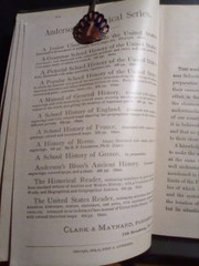 1883 “A Grammar School History of the United States” by John J. Anderson Gd HC