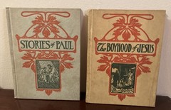 4 Lot 1905 Books The Boyhood of Jesus/Stories Of Paul David C Cook Publishing