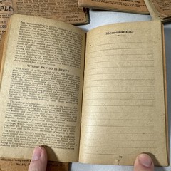 Large Lot Old Diaries Account Books Willin Family of Kentucky 1880s – 1910’s