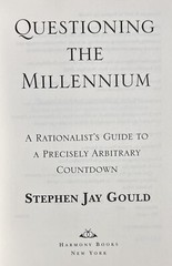 SIGNED ~ QUESTIONING THE MILLENNIUM Stephen Jay Gould (1997, Hardcover) 1st/4th