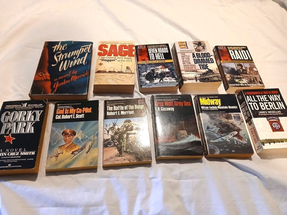 WWII Book Jerry Sage Ballantine Dell Fuchida Robert Scott Gasaway 11 Lot