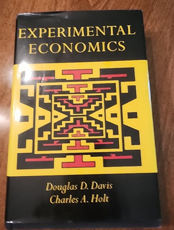 Experimental Economics Hardcover Charles A., Holt and Douglas D. Davis