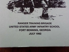 U.S ARMY RANGER HANDBOOK TRAINING BOOK MILITARY RANGER MANUAL BOOK