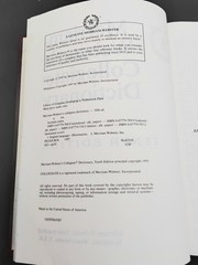 Merriam-Webster’s Collegiate Dictionary Tenth Edition Thumb-Indexed