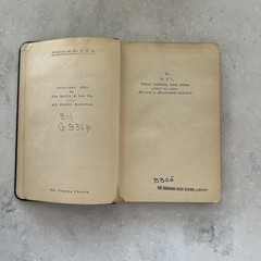 Antique 1923 Faux Leather Bound Ex-library/ The Passing Throng by Edgar A. Guest