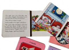 Vintage Chatham River Press Mini Board Books Lot 9 Raggedy Ann Cinderella Bunny