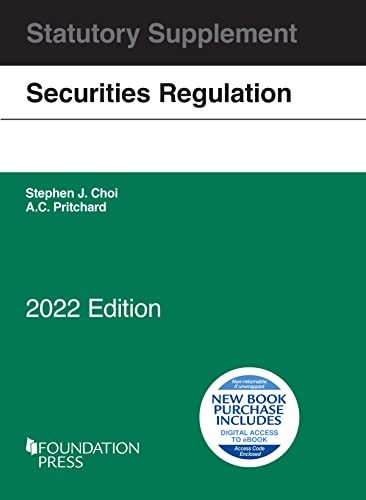 Securities Regulation Statutory Sup…, Stephen J. Choi