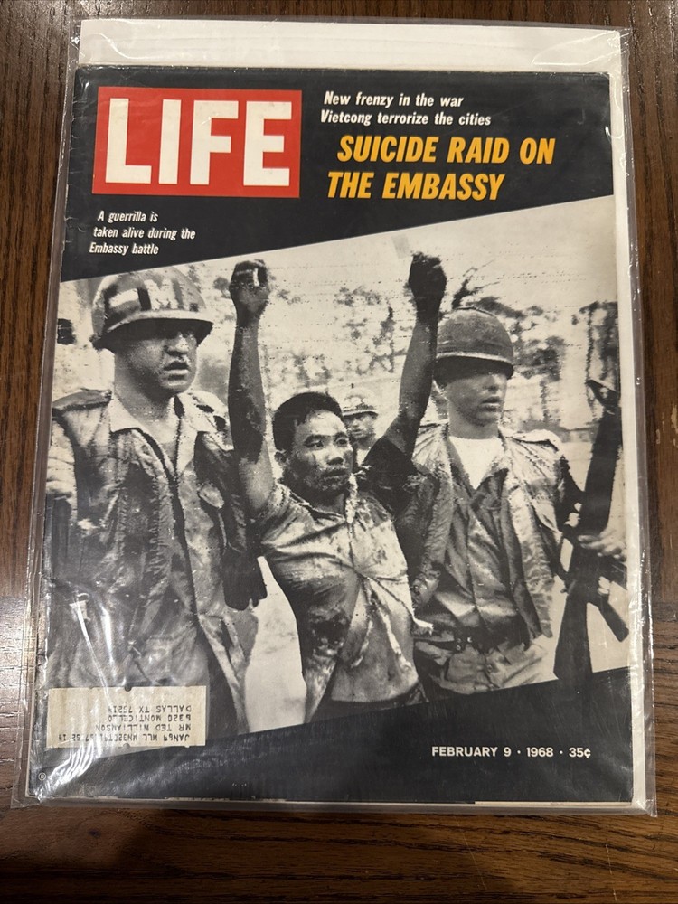 LIFE Magazine February 9, 1968 War in Vietnam / Embassy Bagged And Boarded!!!