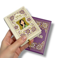 Mulan Mini Book with slipcase, hardcover gold foil 190 pages color illustrated