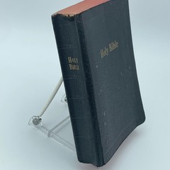 WHITMAN Holy Bible KJV Self Pronouncing Red Edges Black Hardcover Vintage Book