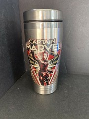 Captain Marvel 16oz Insulated Double Walled Stainless Steel Tumbler NEW