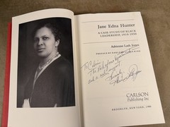 1990 Signed Copy Of Black Women in United States History : Jane Edna Hunter