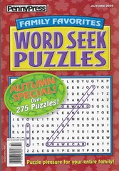 Penny Press Family Favorites Word Seek Puzzles Magazine Autumn 2025