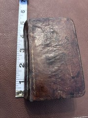 Miniature Leather Bound Book Of Common Prayer. 4”x2.5”x2”. ￼