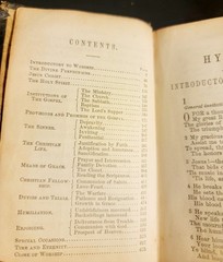 1849 Hymns Methodist Episcopal Church *Leather Binding 736 Pages Abolitionist  