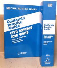 2025 Rutter Group Civil Appeal and Writs California Practice Guide NEW
