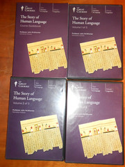 2 Great Courses (HUMAN LANGUAGE (CD) & ENGLISH LANGUAGE (DVD)) – VGC not tested