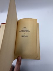 Grant Overton – The World’s One Hundred Best Short Stories Vol 2 Romance 1927 HC