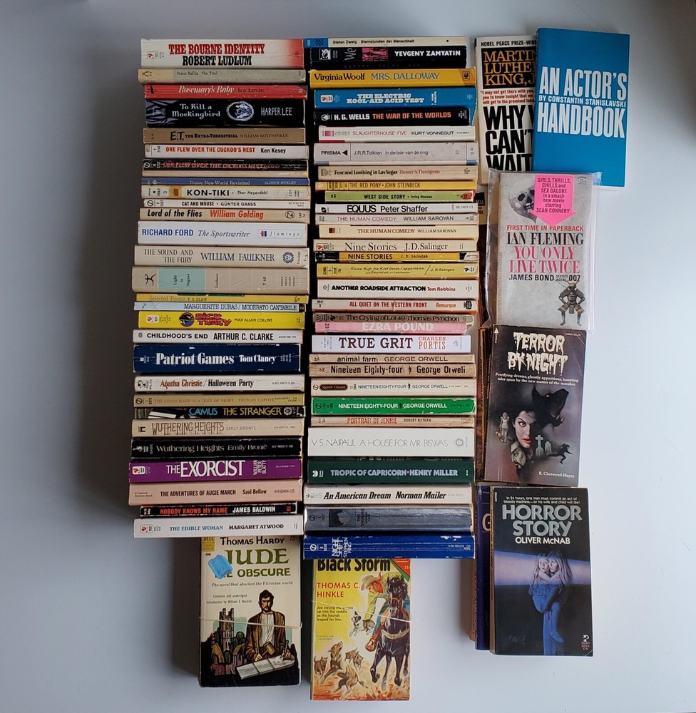 Vintage Paperback Books PICK 1: Horror books, Sci-Fi, Salinger, Baldwin, Capote