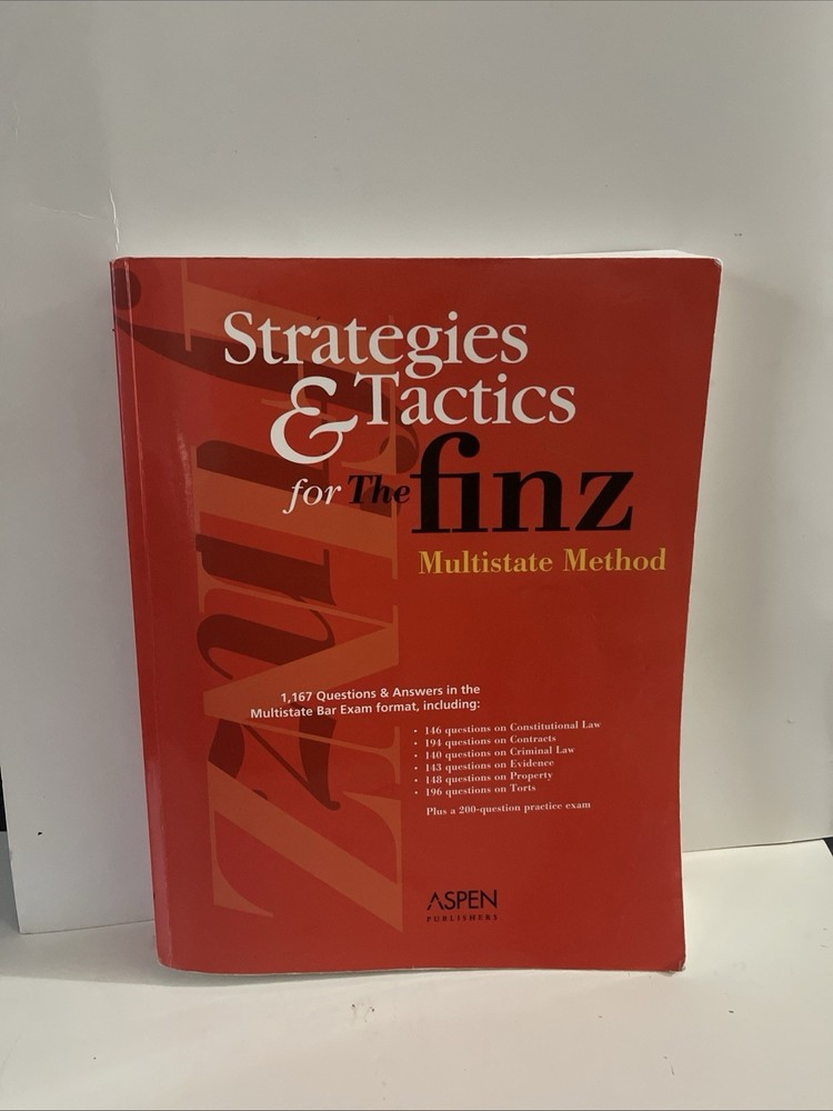 Strategies & Tactics for the Finz MBE Book