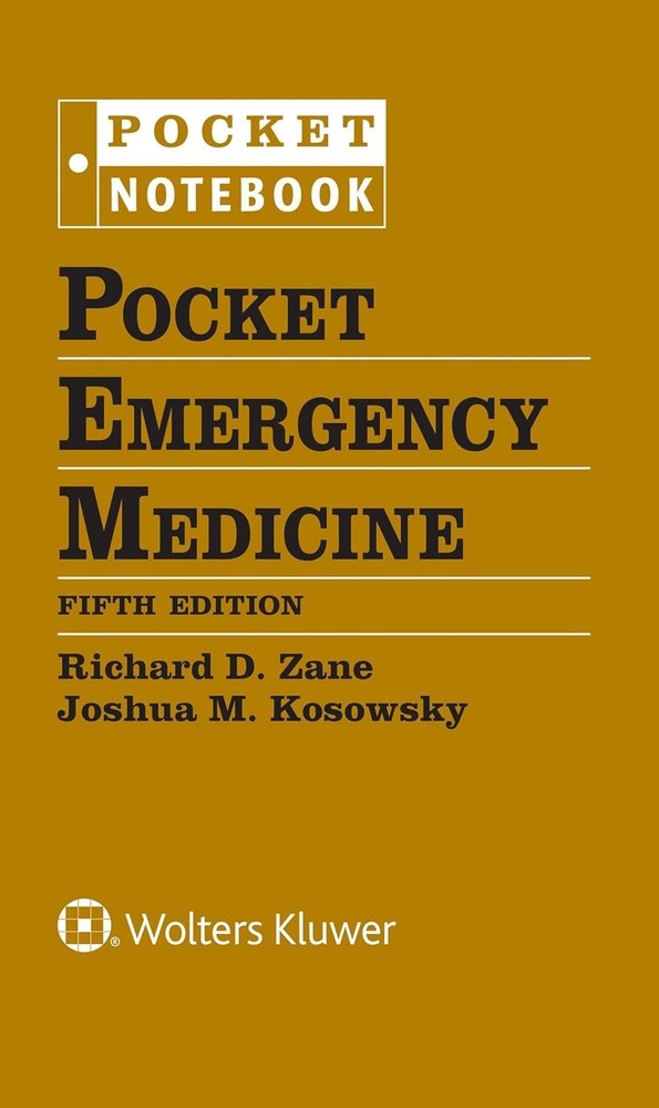 USA STOCK Pocket Emergency Medicine by Joshua M. Kosowsky (2022, Ringbound)
