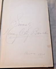 5 TIMES SIGNED My Wanderings Henry Clay Barnabee 1913 First Edition Bostonians
