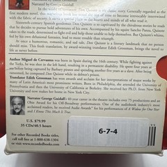 Don Quixote Audiobook CD (35 Discs) Edith Grossman Trans George Guidall