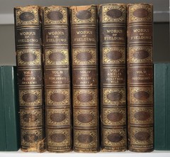 Works of Henry Fielding Antique Book Set 5 Vols Edition de Luxe 1902 HC Rare