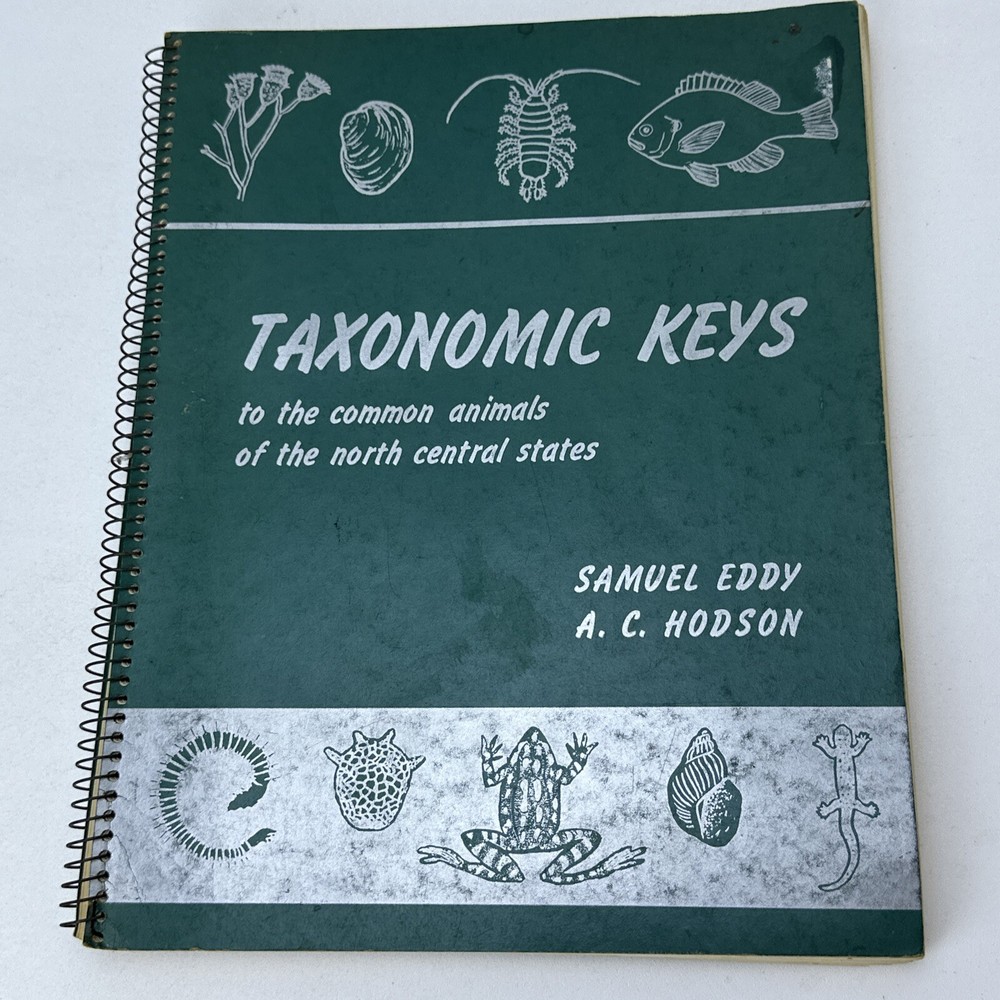 Taxonomic Keys by Samuel Eddy A.C. Hodson Softcover/Spiral 3rd Ed. 1962