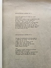 Original 1968 Diane Di Prima REVOLUTIONARY LETTERS 34 Poems Folio 8.5″ x 14″
