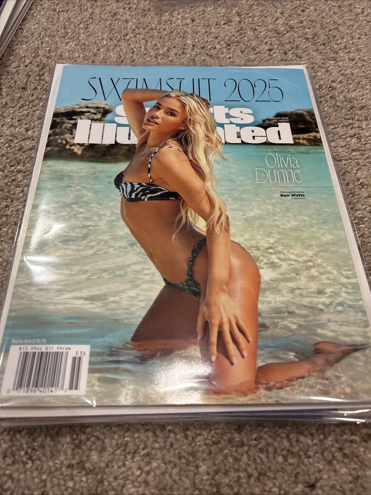 SPORTS ILLUSTRATED MAGAZINE SWIMSUIT ISSUE 2025 OLIVIA DUNNE No Label LSU