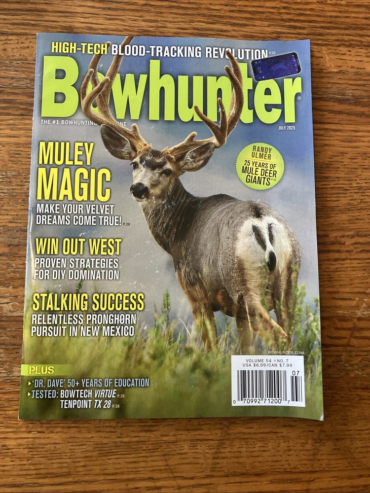 Bowhunter Magazine July 2025 Volume 54 No. 7 Miley Magic