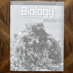 Abeka Biology Student Quizzes &Tests & Teacher Keys Volumes 1 & 2 Current Lot 4