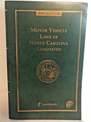 Motor Vehicle Laws of North Carolina LexisNexis Law Book Annotated CD Rom 2004