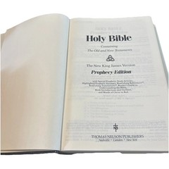1985 Nelson The Prophecy Edition Bible 403 HCDJ Very Good